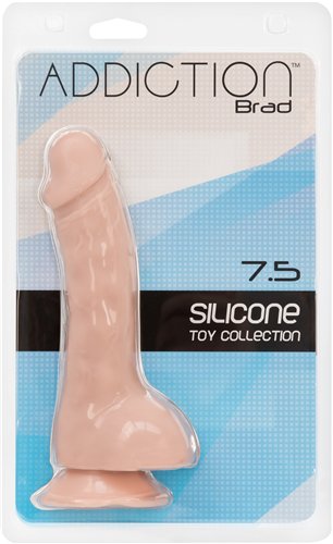 Addiction 100% Silicone Brad 7.5 Beige