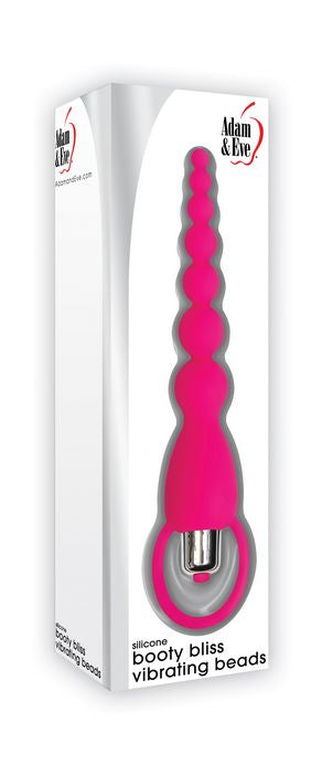 Adam & Eve Silicone Booty Bliss Vibrating Beads Pink