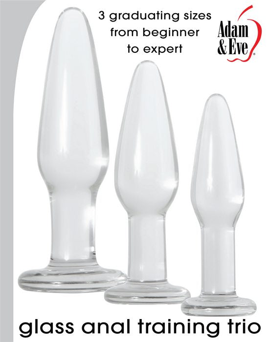 Adam & Eve Glass Anal Training Trio