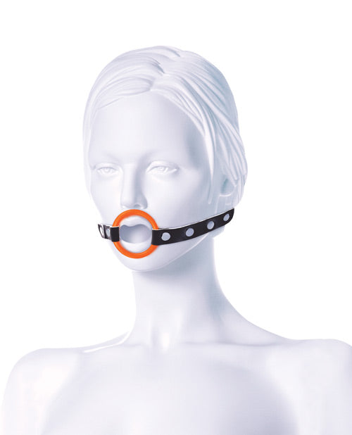 9's Orange Is The New Black Blow Gag Open Mouth Leather Gag