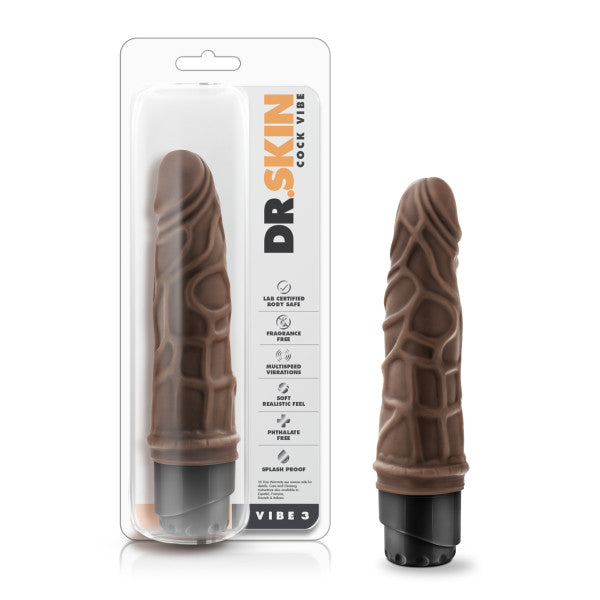 Dr Skin Cock Vibe #3 Chocolate
