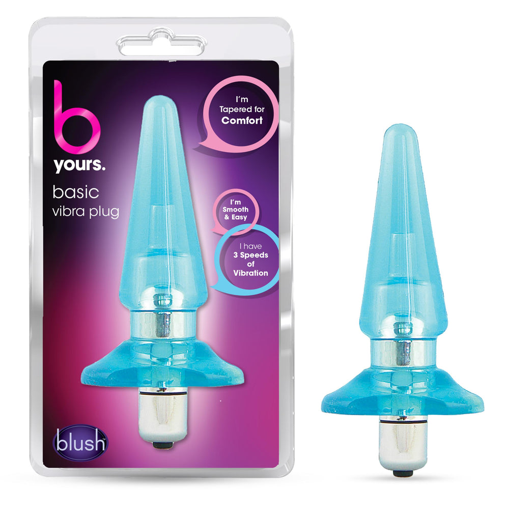 B Yours Sassy Vibra Anal Plug Blue