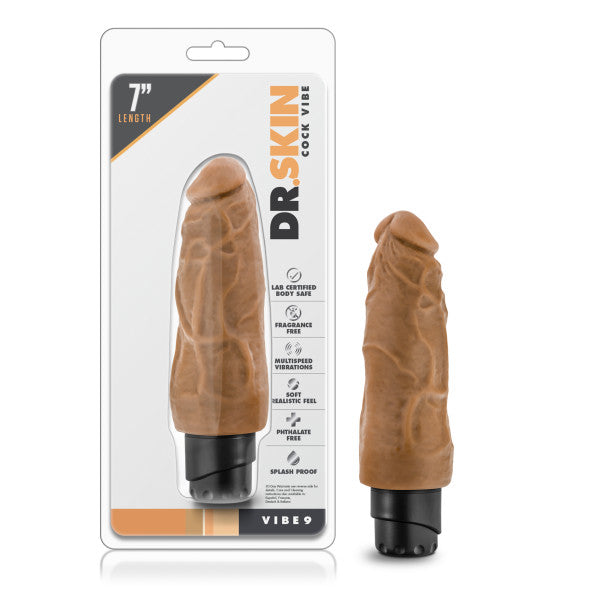 Dr Skin Cock Vibe #9 7.5 Mocha 