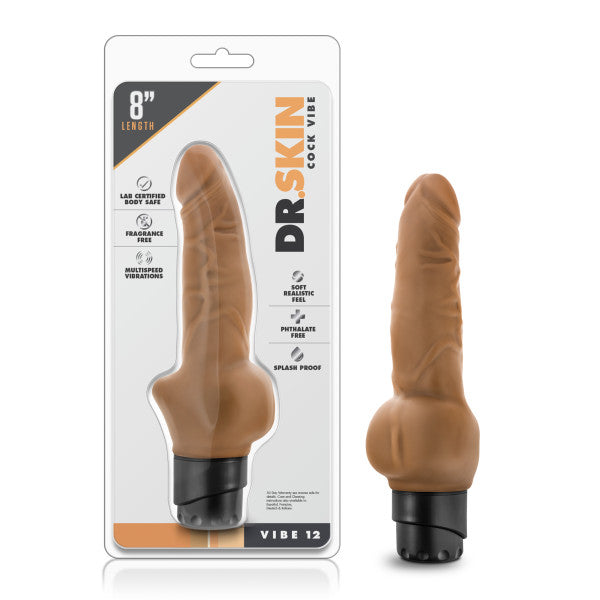 Dr Skin Cock Vibe #12 8 Mocha 