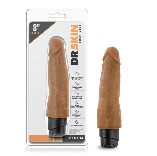 Dr Skin Cock Vibe #14 8 Mocha 