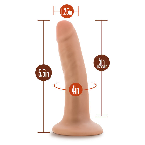 Dr Skin 5.5 Cock W- Suction Cup Vanilla 