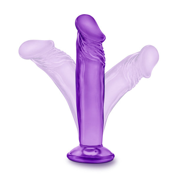B Yours Sweet N Small 6in Dildo W- Suction Cup Purple