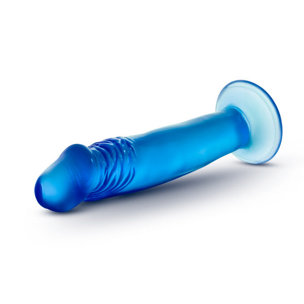 B Yours Sweet N Small 6in Dildo W- Suction Cup Blue