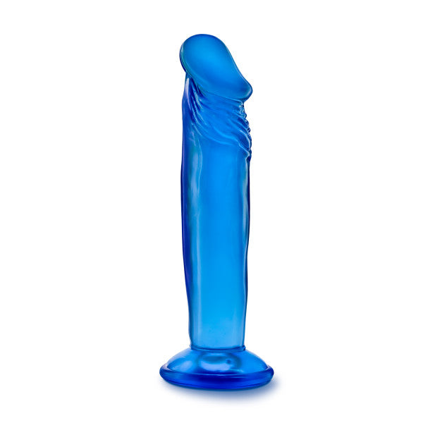 B Yours Sweet N Small 6in Dildo W- Suction Cup Blue