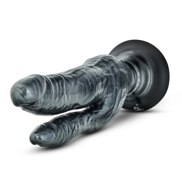 Jet Deux Noir Carbon Metallic Double Vibrating Dildo