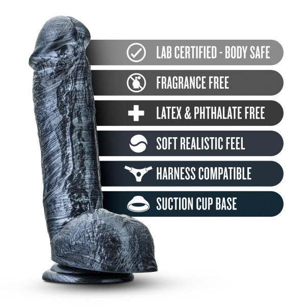 Jet Knight Carbon Metallic Black Dildo