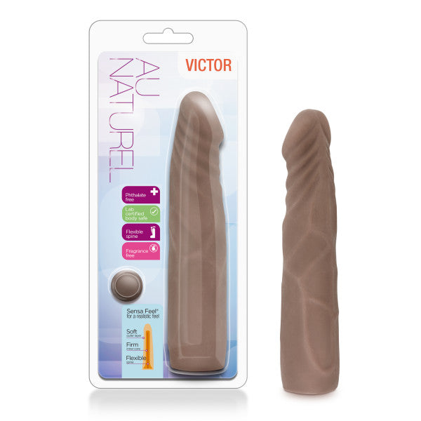 Au Naturel Victor Chocolate Realistic Dildo