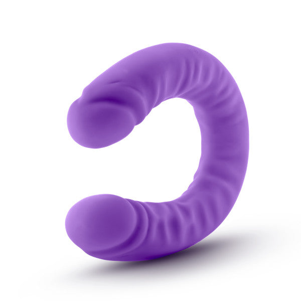Ruse 18 Silicone Slim Double Dong Purple 