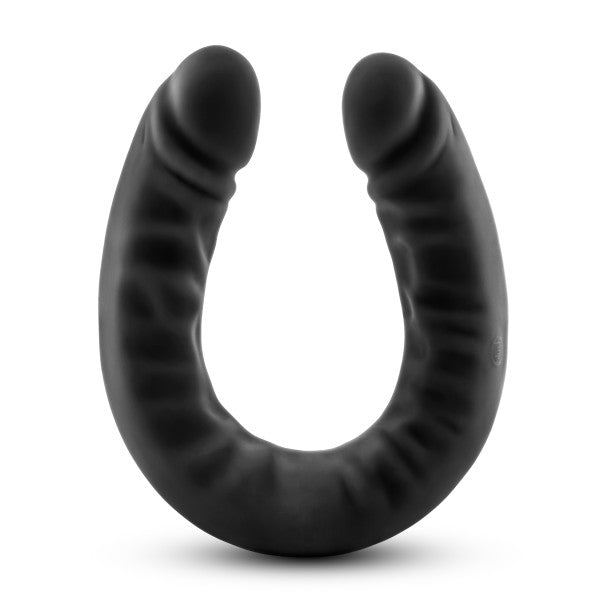 Ruse 18 Silicone Double Headed Dildo Black 