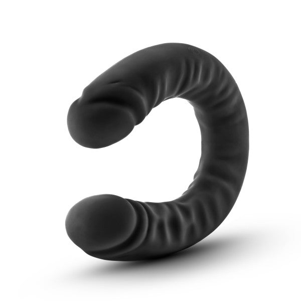 Ruse 18 Silicone Double Headed Dildo Black 