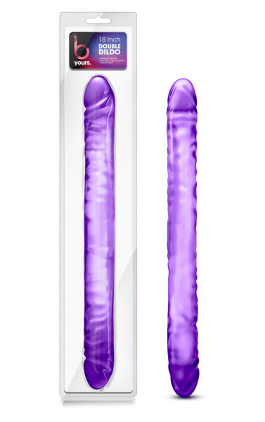 B Yours 18 Double Dildo Purple 
