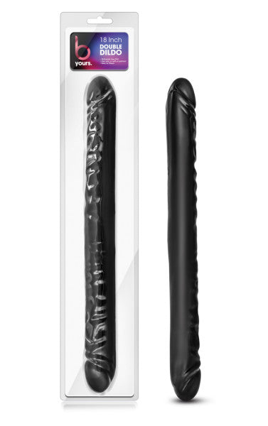 B Yours 18 Double Dildo Black 