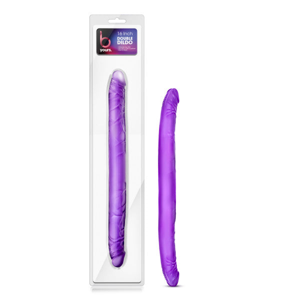 B Yours 16 Double Dildo Purple 