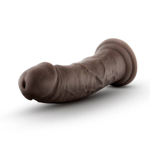 Au Naturel 8in Dildo W- Suction Cup Chocolate