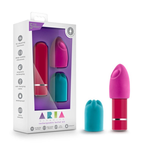 Aria Vivacity Rechargeable Bullet Kit Cerise