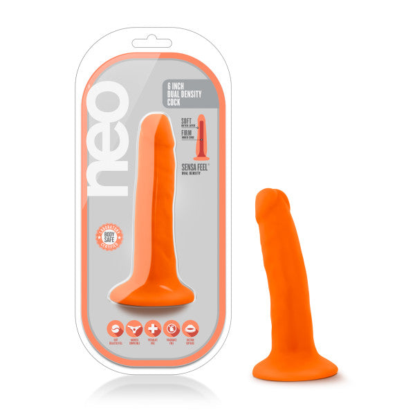 Neo 5.5 Dual Density Cock Neon Orange 