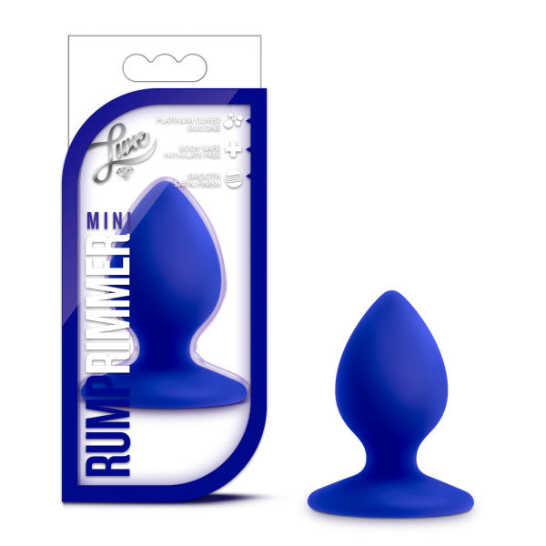 Luxe Rump Rimmer Mini Indigo Butt Plug