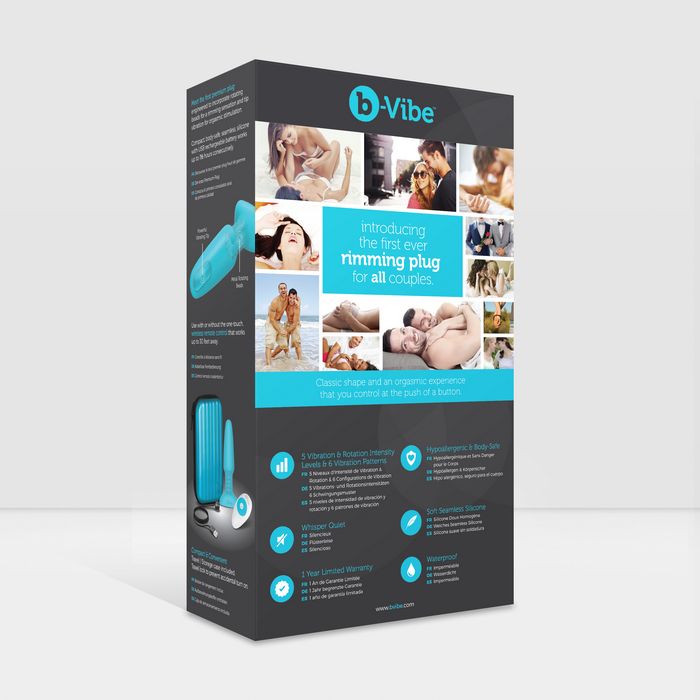 B Vibe Rimming Plug 2 Teal