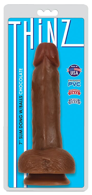 Thinz Slim Dong 7in W-balls Chocolate