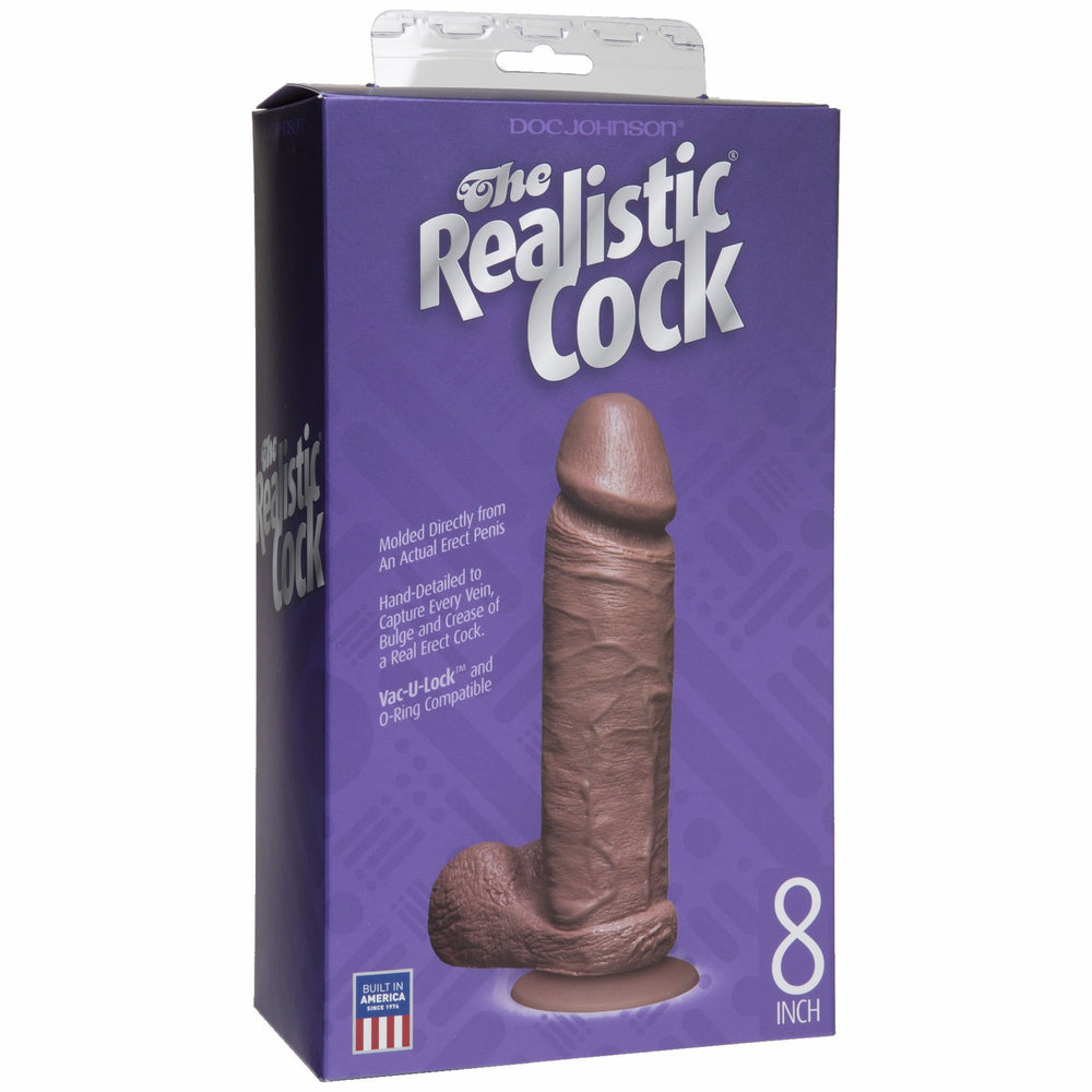 Realistic Cock 8 In Mulatto Bx