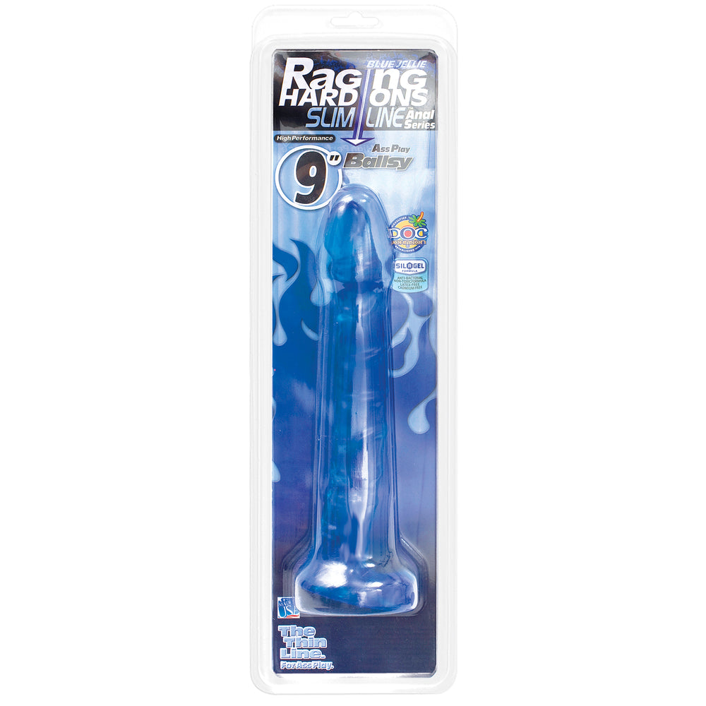 Blue Jellie Raging Hard Ons Slim Line 9in Ballsy Blue Cd.