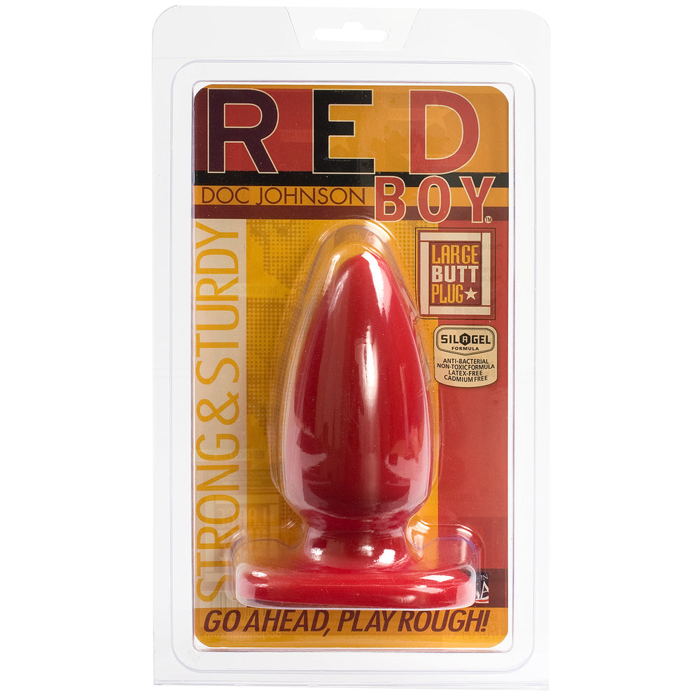Red Boy Large Butt Plug 5in - Cd
