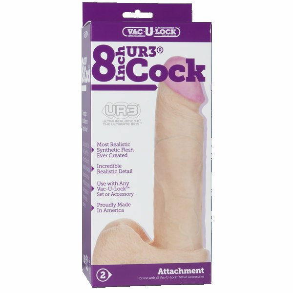 Vac U Lock 8in Cock Attachment Bx