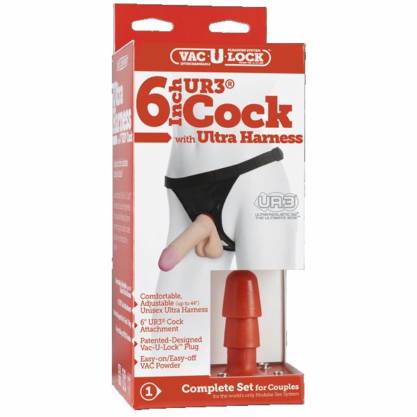 Ultra-realistic-7in Cock W-harness Bx