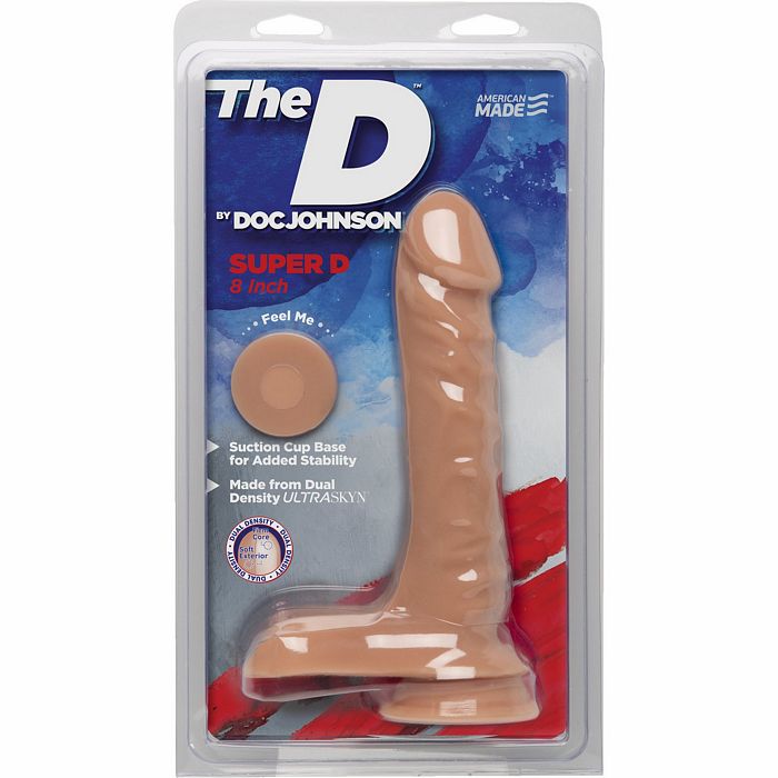 The D Super D 8 W-balls Vanilla Beige Dildo 
