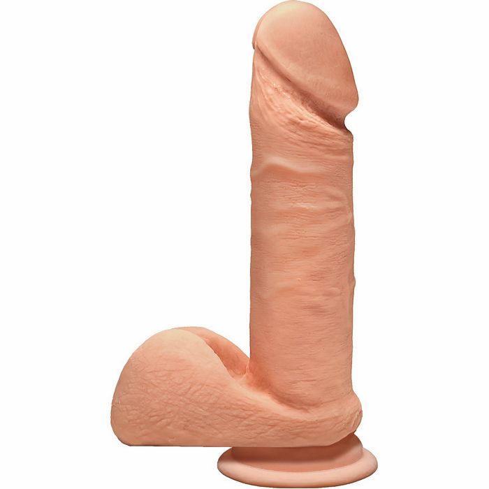 The D Perfect D 7 W-balls Vanilla Beige Dildo 