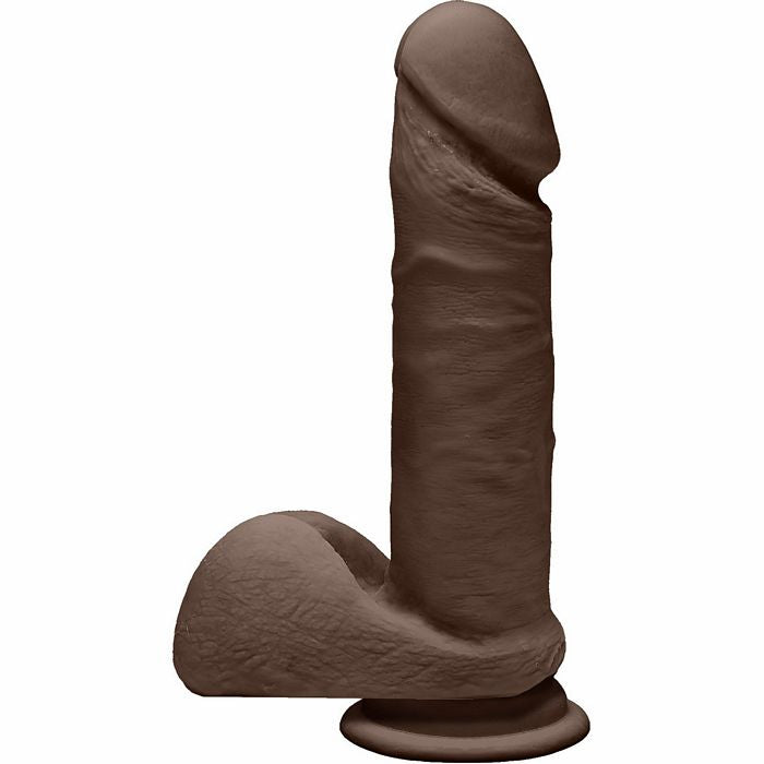 The D Perfect D 7 W-balls Chocolate Brown Dildo 