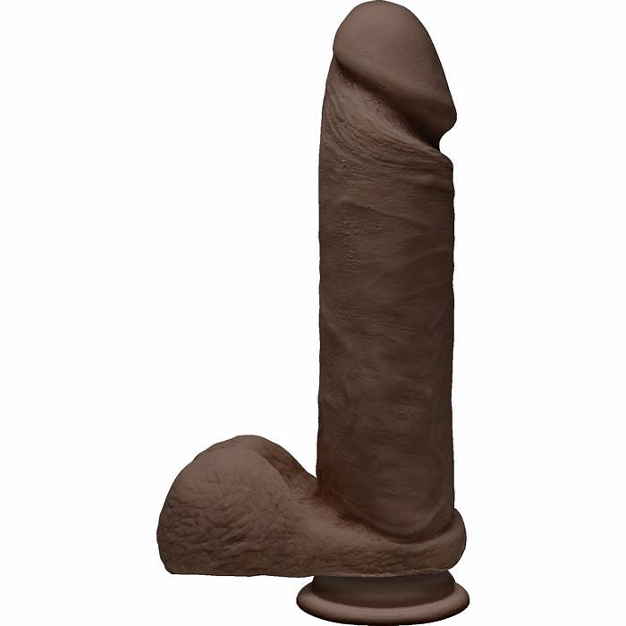The D Perfect D 8 W-balls Chocolate Brown Dildo 