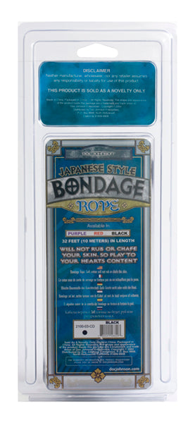 Bondage Rope Black Cotton