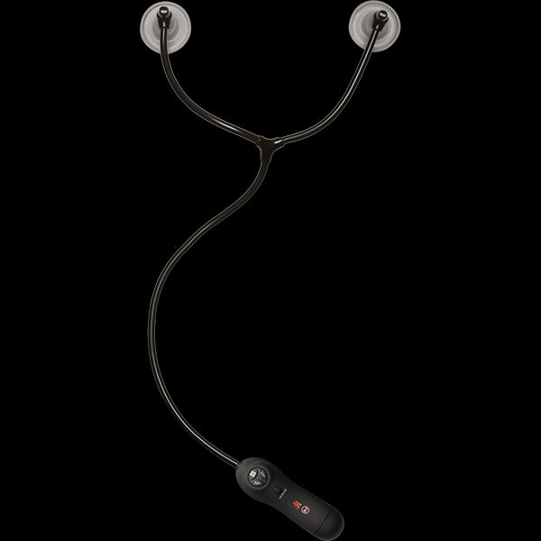 Kink Swell Auto Vibrating Nipple Sucker Cups Black