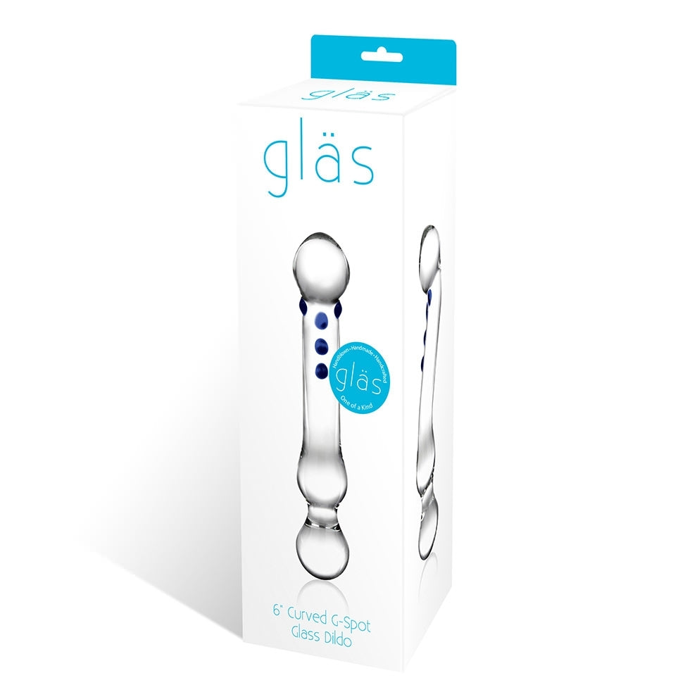 Glas 6 Curved G-spot Glass Dildo 