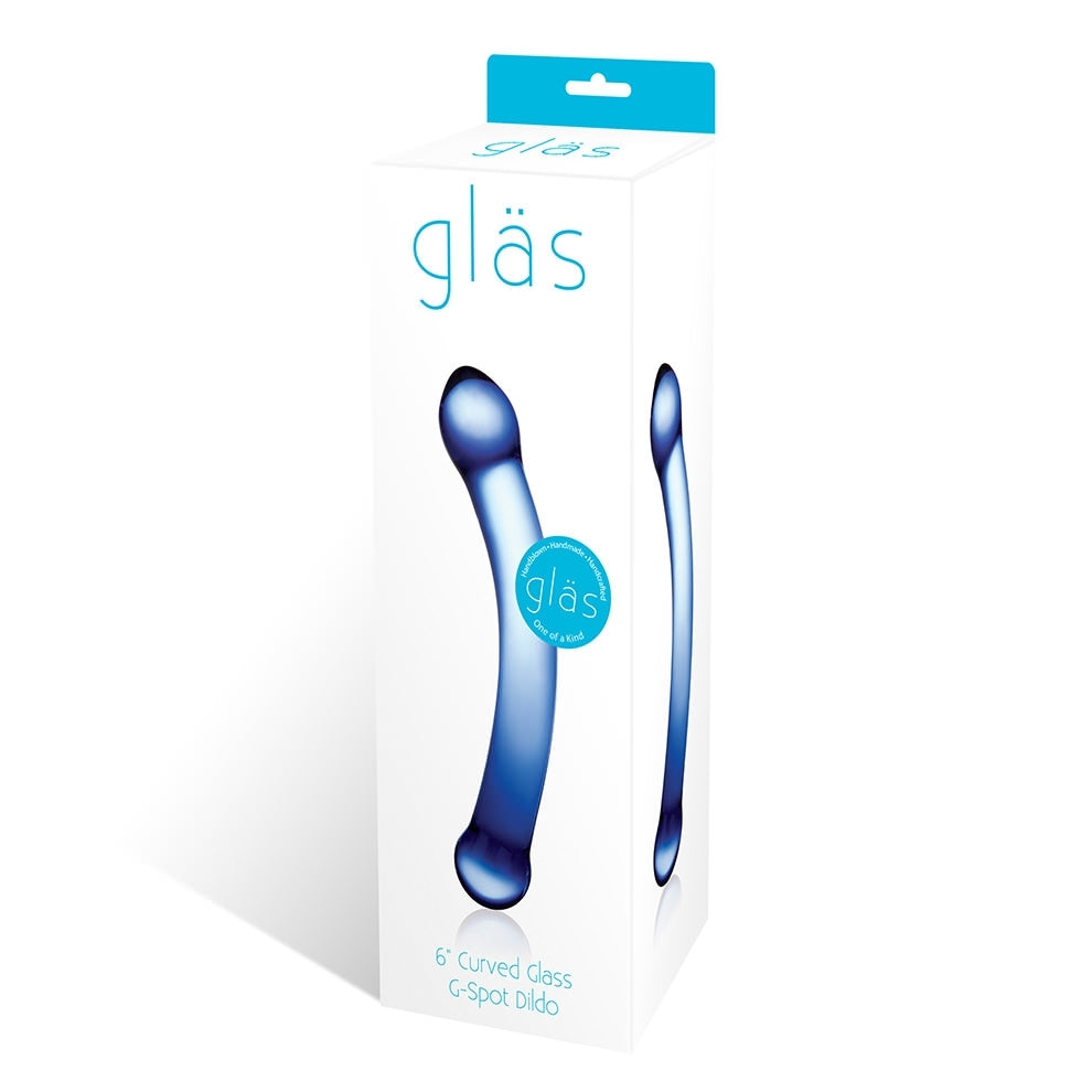 Glas 6 Curved Glass G-spot Dildo 