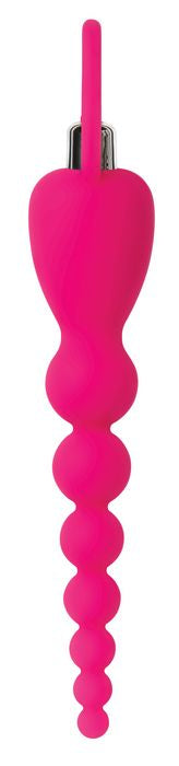 Adam & Eve Silicone Booty Bliss Vibrating Beads Pink