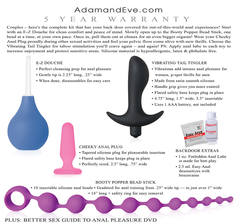 Adam & Eve Couple's Backdoor Pleasure Kit
