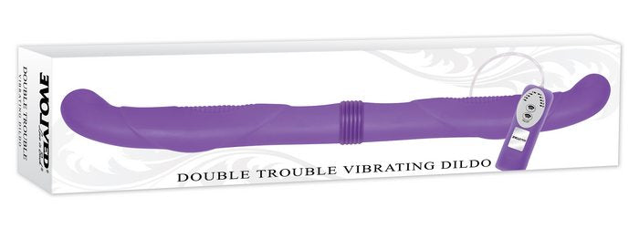 Double Trouble Purple Dildo