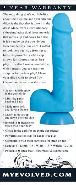 Touch & Glow Blue Dildo