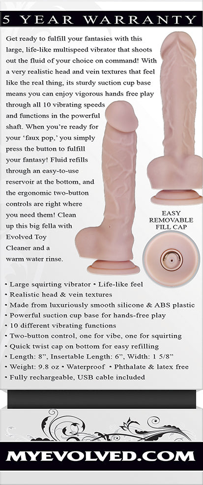 Big Shot Rechargeable Vibrating Squirting Dong
