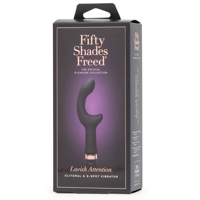 Fifty Shades Freed Lavish Attention Rechargeable G-spot & Clitoral Vibrator(out July)