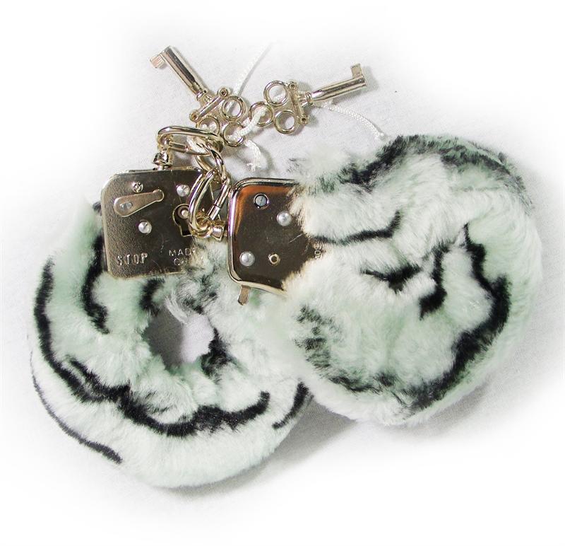 Plush Love Cuffs Zebra