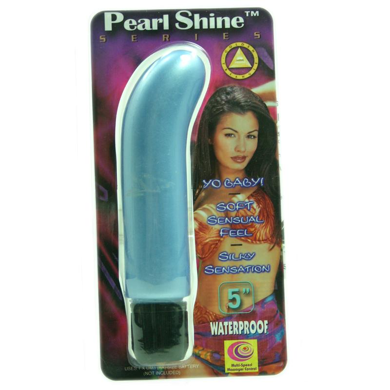Pearl Shine 5in G-spot Blue