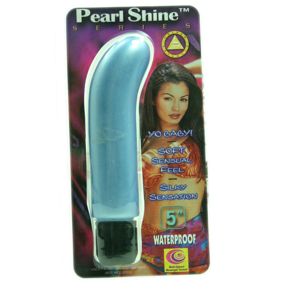 Pearl Shine 5in G-spot Blue